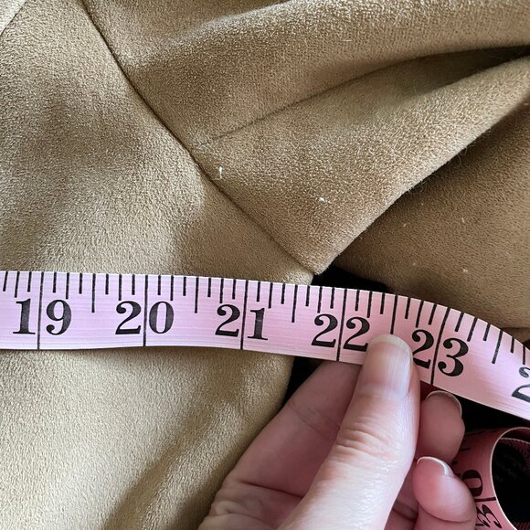 Liz Claiborne minky-soft shearling buckskin polyester jacket Womens L Macy’s - Picture 3 of 11